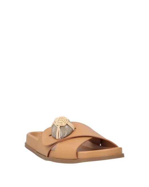 Rodo Brown Sandals Leather