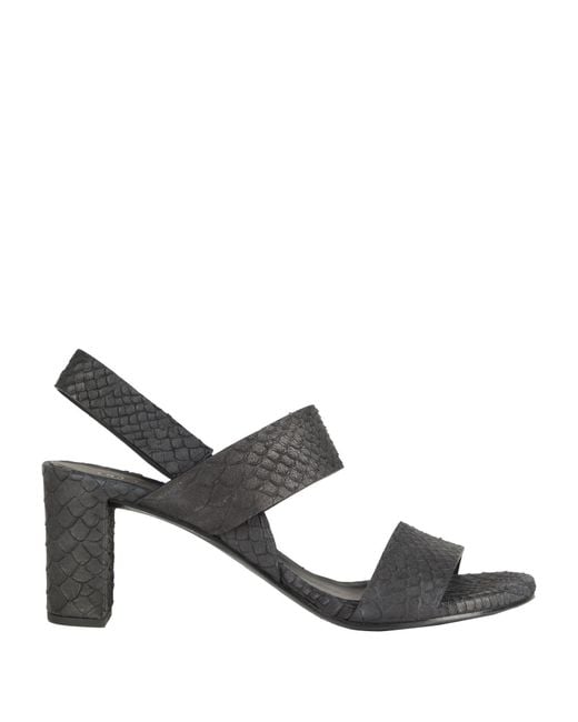 Roberto Del Carlo Metallic Sandals Leather