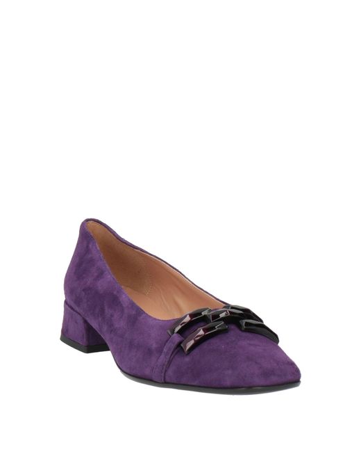 Status Purple Pumps Leather