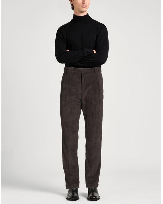 Daniele Alessandrini Gray Pants Polyester, Polyamide, Elastane for men