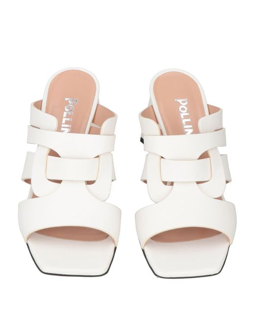 Pollini White Sandals