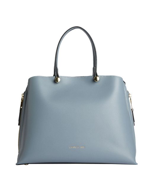 Cerruti 1881 Blue Slate Handbag Polyurethane