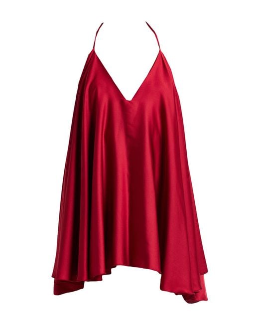 Forte Red Playsuit Polyester, Elastane
