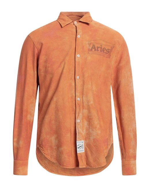 Aries Orange Shirt for men