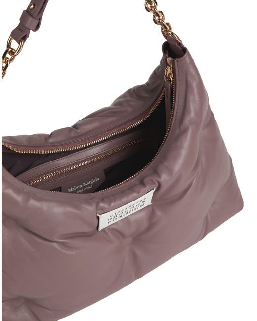 Maison Margiela Purple Shoulder Bag Ovine Leather