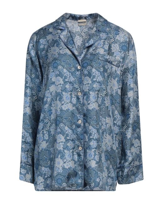 Massimo Alba Blue Shirt Silk