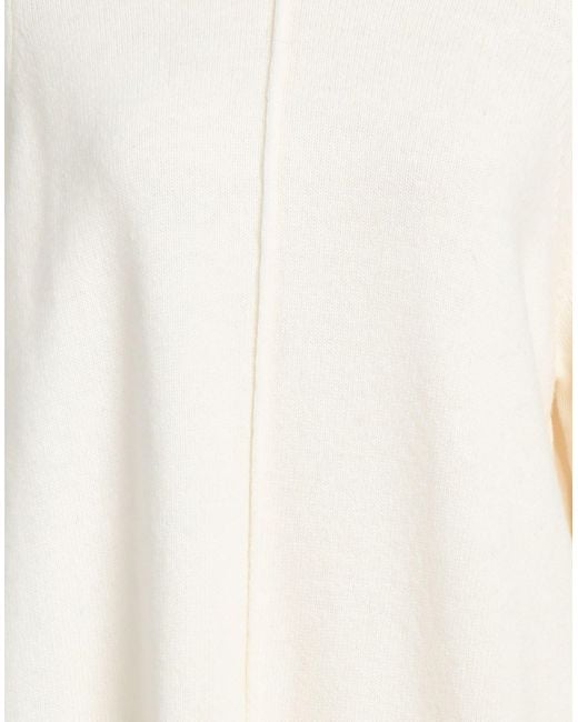 Semicouture White Turtleneck Wool, Polyamide