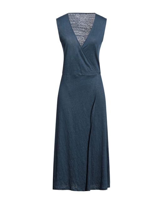 Majestic Filatures Blue Midi Dress