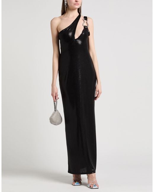Chiara Ferragni Black Maxi Dress Polyester, Elastane