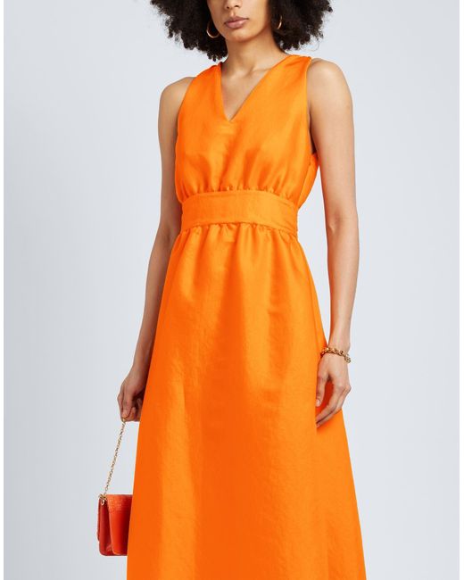 Boutique Moschino Orange Maxi-Kleid