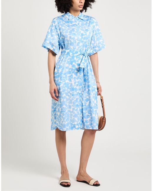 Le Tricot Perugia Blue Midi-Kleid