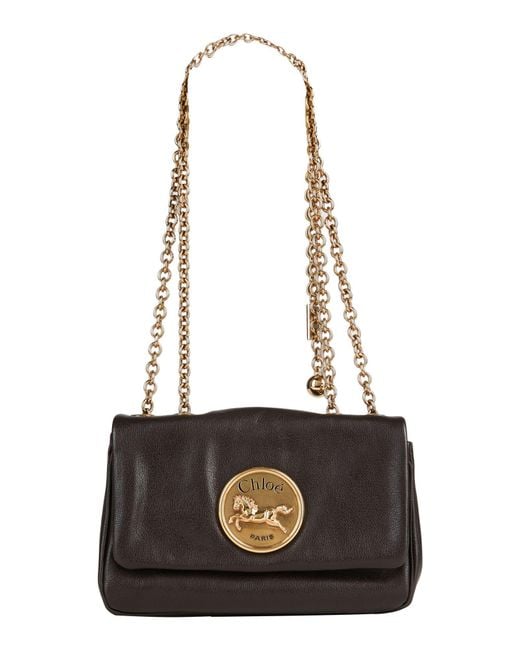 Chloé White Dark Shoulder Bag Leather