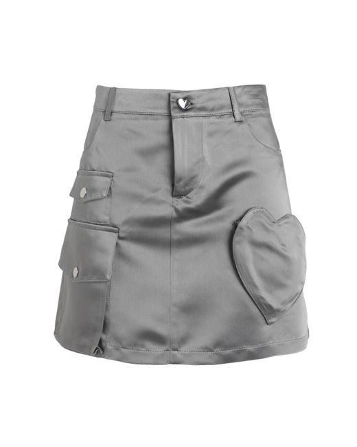 Marco Rambaldi Gray Mini Skirt