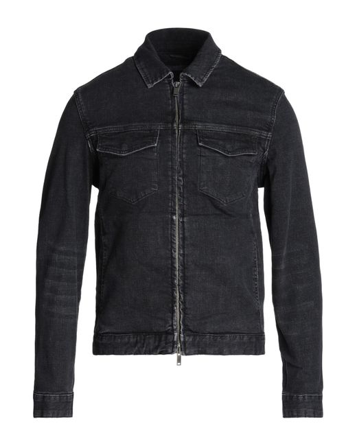 Manteau en jean John Varvatos pour homme en coloris Black