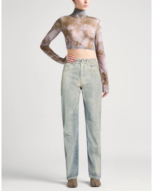 Rick Owens Gray Jeans Cotton