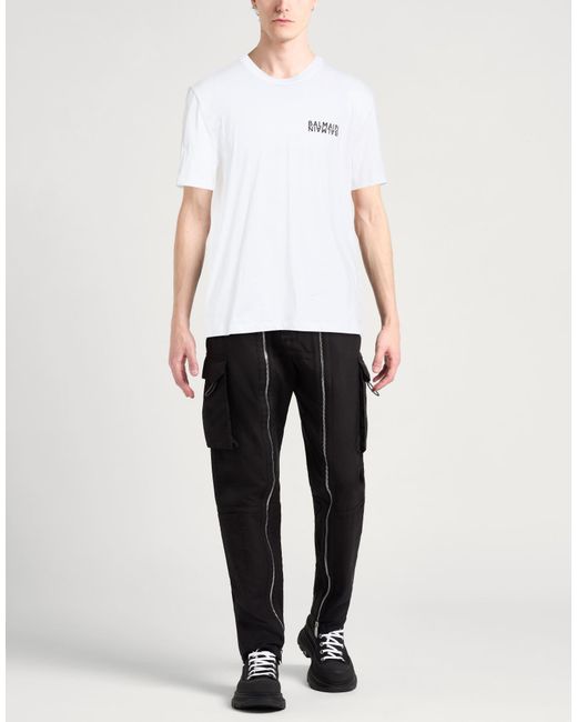 Balmain White T-Shirt for men