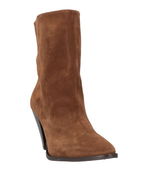 Carmens Brown Ankle Boots Leather