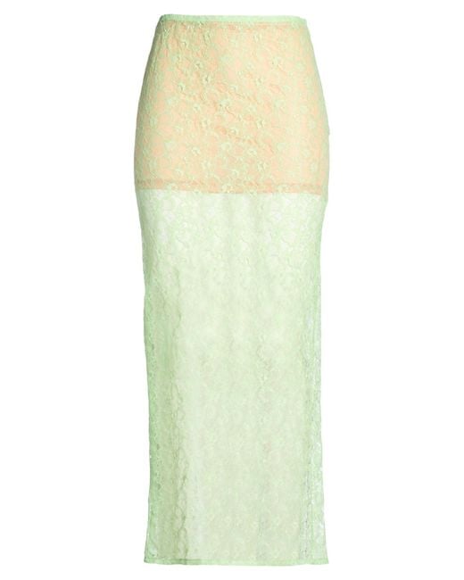 Chiara Ferragni Yellow Maxi Skirt