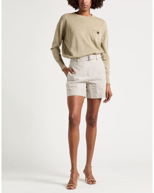 Brunello Cucinelli Natural Shorts & Bermuda Shorts
