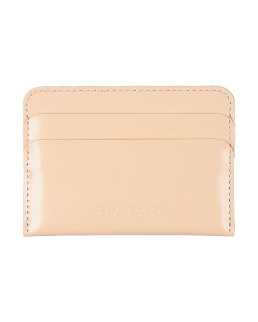 By Far Natural Cardholder Leather