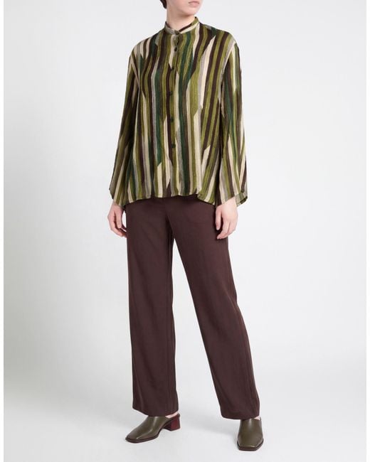 Siyu Green Shirt Silk
