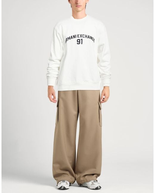 ARMANI EXCHANGE White Sweatshirts for men
