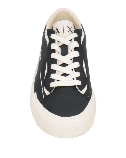 ARMANI EXCHANGE White Sneakers Polyester, Polyurethane, Polyamide, Elastane