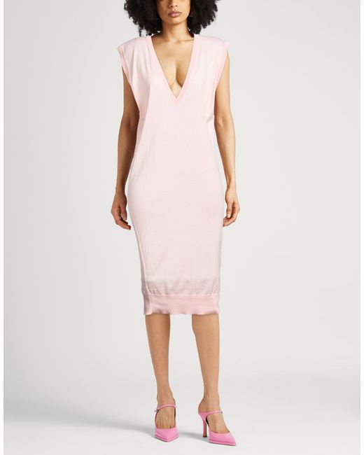 Laneus Pink Midi Dress