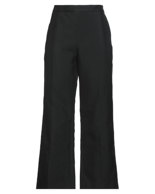 Jil Sander Black Pants Polyamide, Silk