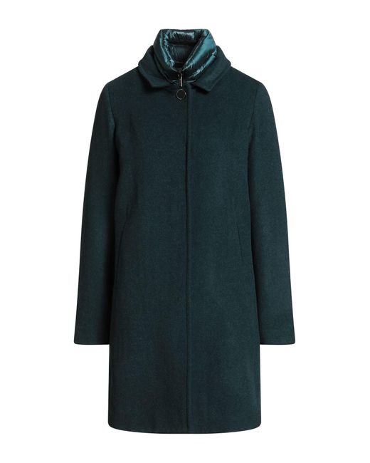 Moorer Blue Deep Coat Wool, Cashmere, Polyamide