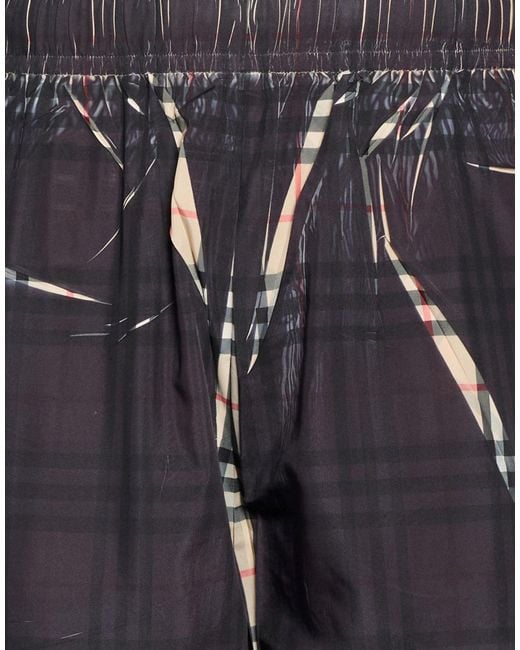 Burberry Blue Pants Polyester for men