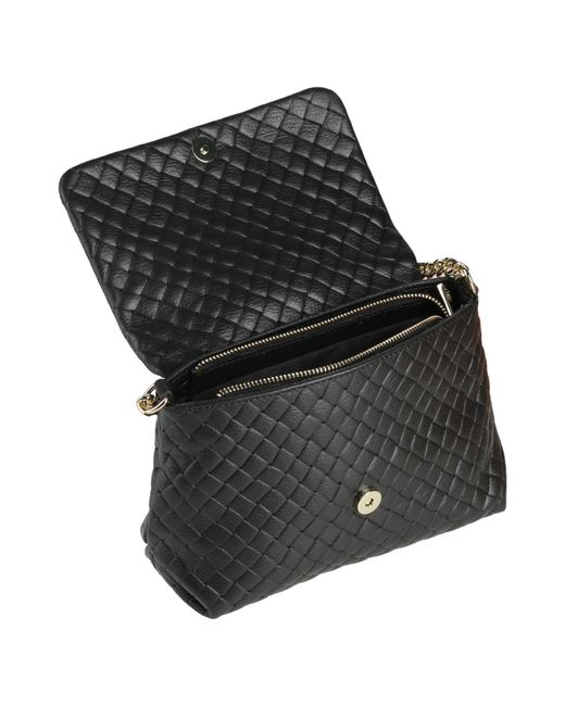 Marc Ellis Black Cross-Body Bag Leather