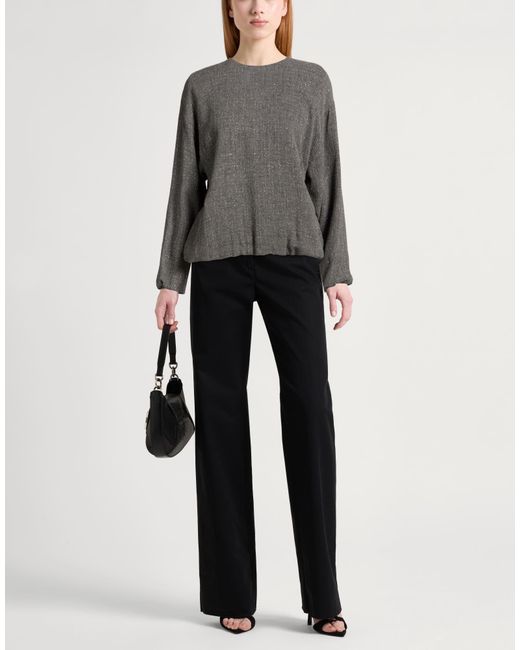 Ottod'Ame Gray Top Viscose, Virgin Wool, Polyester, Polyamide