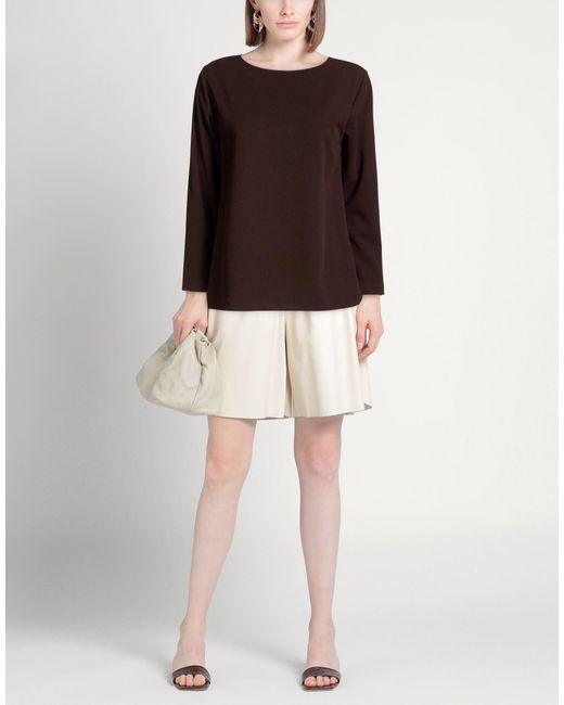 RUE DU BAC Brown Top Polyester, Elastane