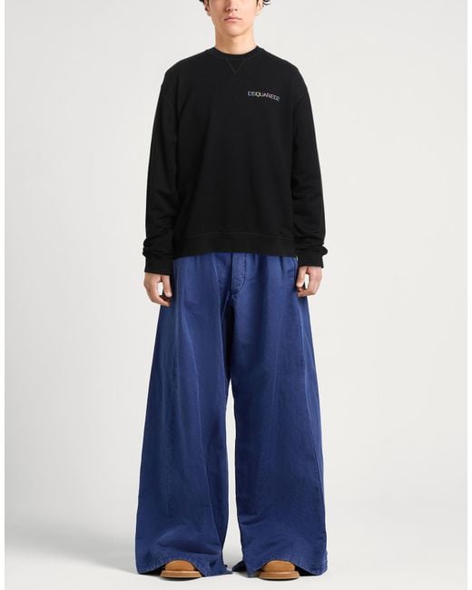 DSquared² Black Sweatshirt Cotton for men