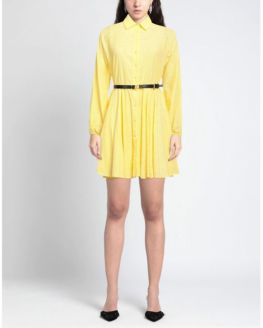 FEDERICA TOSI Yellow Mini Dress