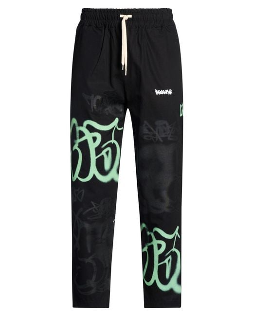 DISCLAIMER Black Pants for men