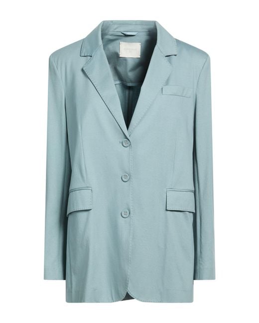 Circolo 1901 Blue Slate Blazer Cotton, Elastane