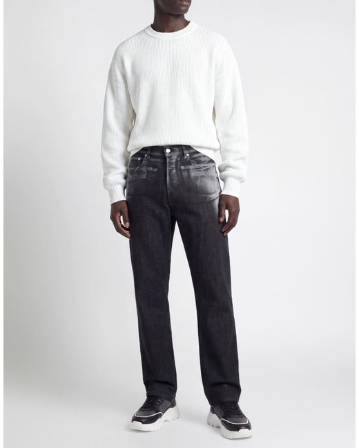 Iceberg Black Jeans Cotton, Elastane for men