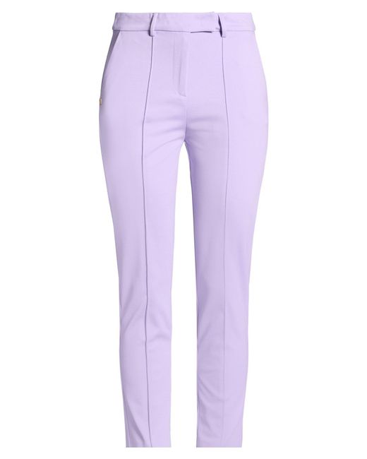 Manila Grace Purple Pants Viscose, Polyamide, Elastane
