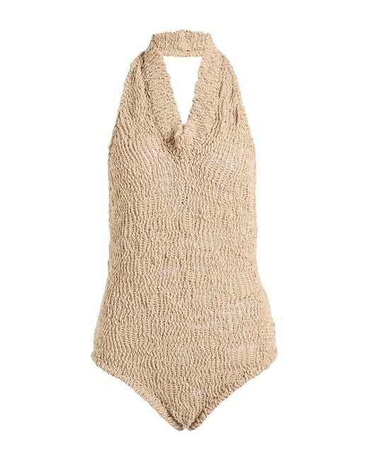 Alexandre Vauthier Natural Bodysuit Cotton