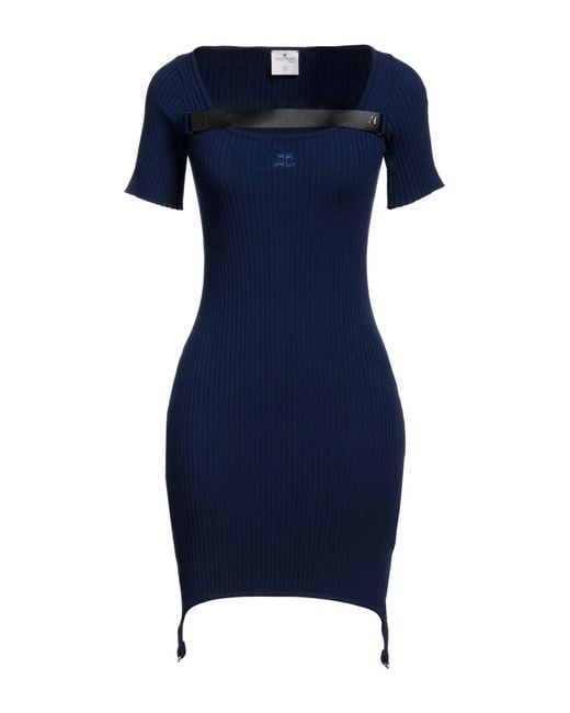 Courreges Blue Mini-Kleid