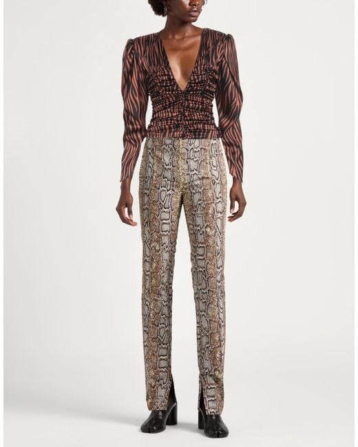 Nineminutes Brown Rust Top Polyester, Elastane