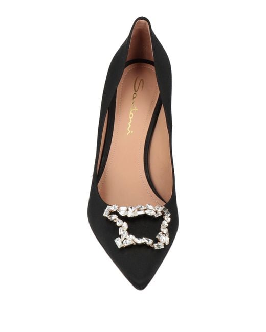Santoni Black Pumps