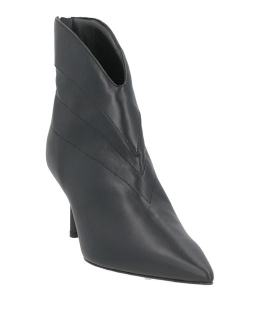 Giorgio Fabiani Black Ankle Boots Leather