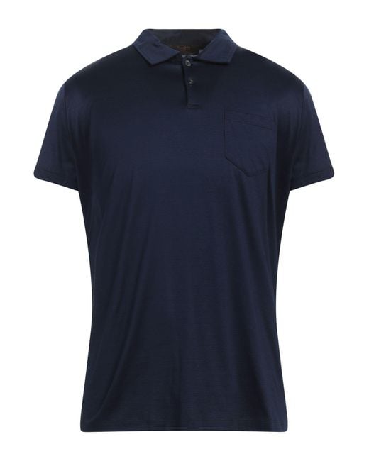 Polo Moorer pour homme en coloris Blue