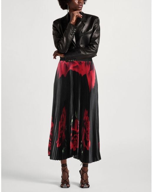 Alexandre Vauthier Red Maxi Skirt Polyester