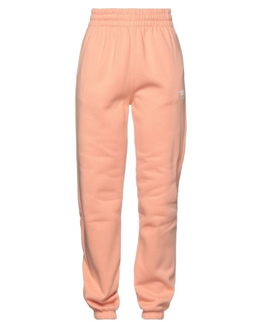 adidas Originals Fleece Pants in Salmon Pink (Pink) - Lyst