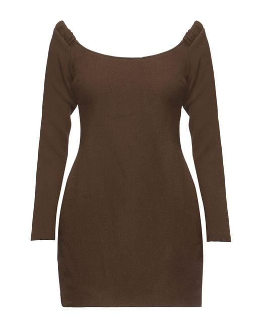 Khaite Brown Mini Dress