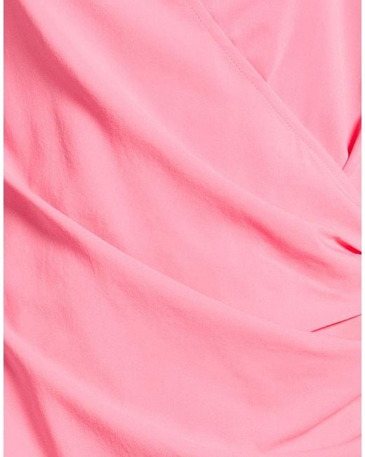 Jucca Pink Mini Dress Viscose, Elastane